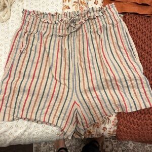Madewell linen Striped Women's Shorts